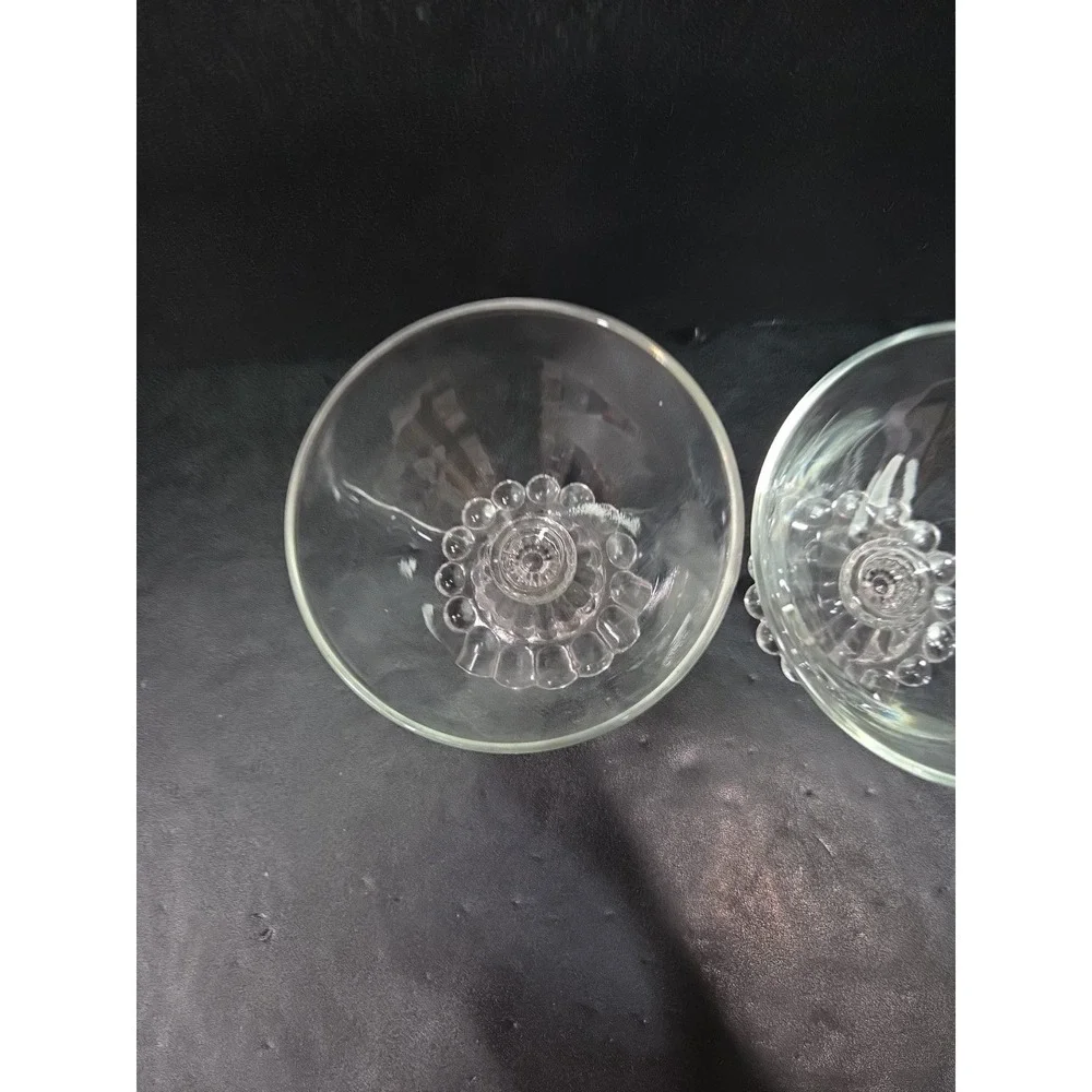Anchor Hocking Berwick Boopie Champagne Glasses, Set of 2, Clear Sherbet Glasses